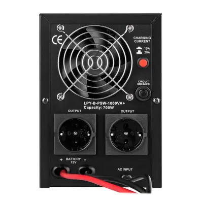 ИБП с правильной синусоидой 12V LPY-B-PSW-1000VA+(700Вт) 10A/20A