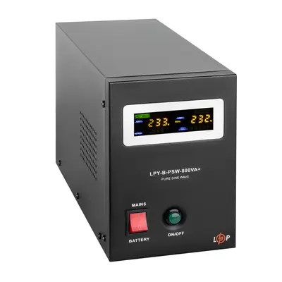ИБП с правильной синусоидой 12V LPY-B-PSW-800VA+(560Вт) 5A/15A