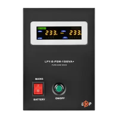 ИБП с правильной синусоидой 24V LPY-B-PSW-1500VA+(1050Вт) 10A/15A