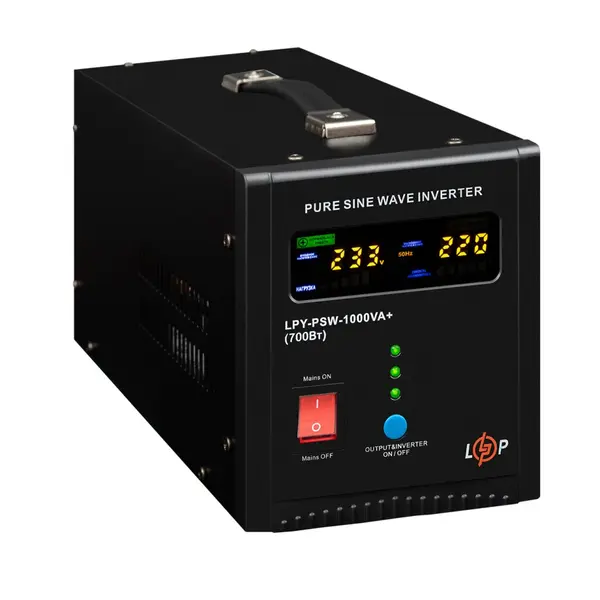 UPS LogicPower LPY-PSW-1000VA+ (700W) 10A/20A with regular sine wave 12V