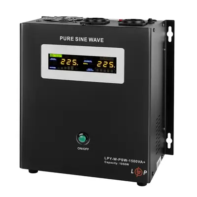 ИБП с правильной синусоидой 24V LPY-W-PSW-1500VA+(1050Вт)10A/15A