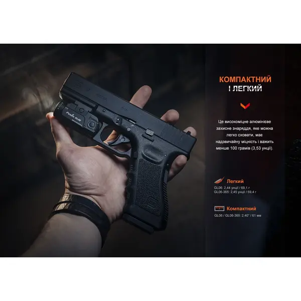 Ліхтар до пістолета Fenix GL06