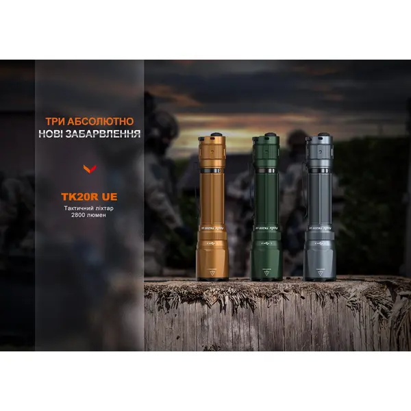 Ліхтар тактичний Fenix TK20R UE, камуфляж