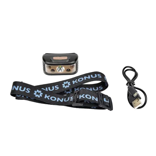 Фонарь налобный KONUS KONUSFLASH-7 (236 Lm) Sensor USB Rechargeable