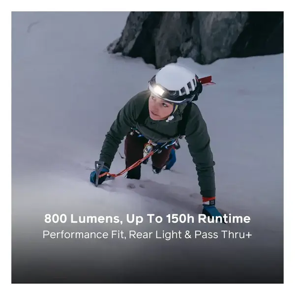 Ліхтар налобний Biolite Headlamp 800, Midnight — Сірий/Чорний