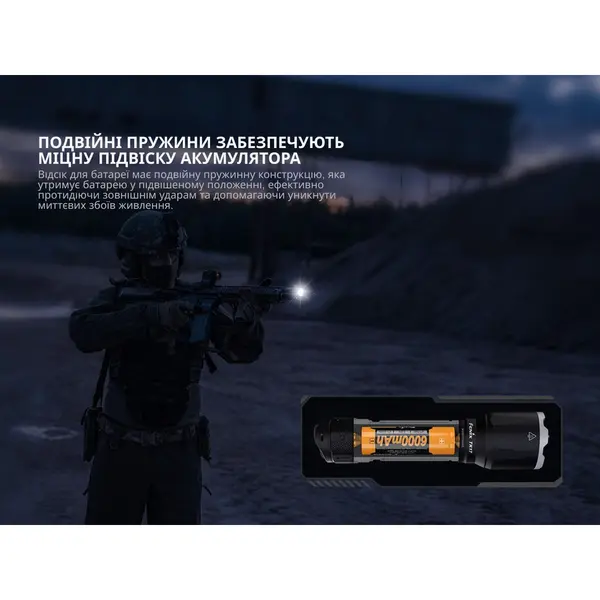 Ручний ліхтар чорний Fenix TK17