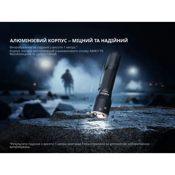 Ручний ліхтар чорний Fenix TK17