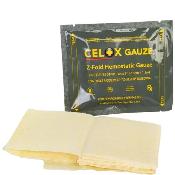 Гемостатичний стирильний бинт Z-Fold Celox Gauze (1,5 м)