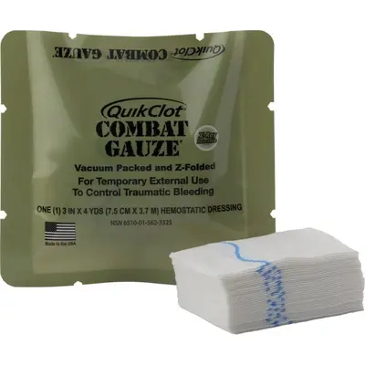 Гемостатичний бинт QuikClot Combat Gauze Exp. 2026-2029
