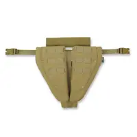 Захист паху (напашник) потрійний Kiborg з балістичним пакетом 1 клас захисту Militex Coyote