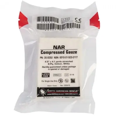 Бинт для тампонади NAR Compressed Gauze exp. 2028-31