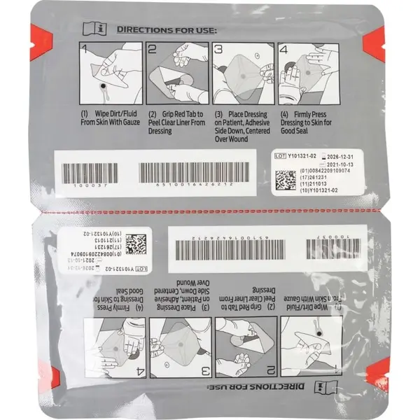 Оклюзійна пов'язка HyFin Vent Chest Seal Twin Pack