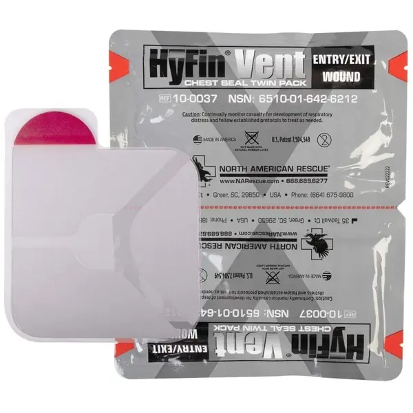 Оклюзійна пов'язка HyFin Vent Chest Seal Twin Pack