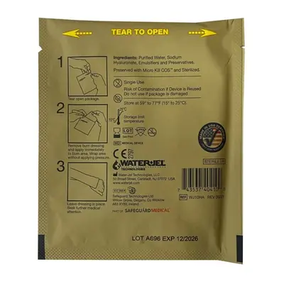 Протиопікова пов'язка Water-Jel Military Tactical Burn Dressing 10 см х 10 см