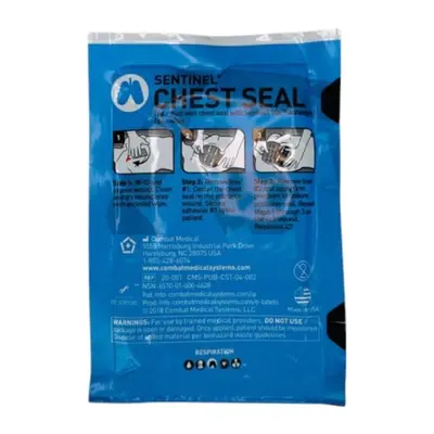 Пов'язка оклюзійна MARCH Sentinel® Chest Seal Pocket Size