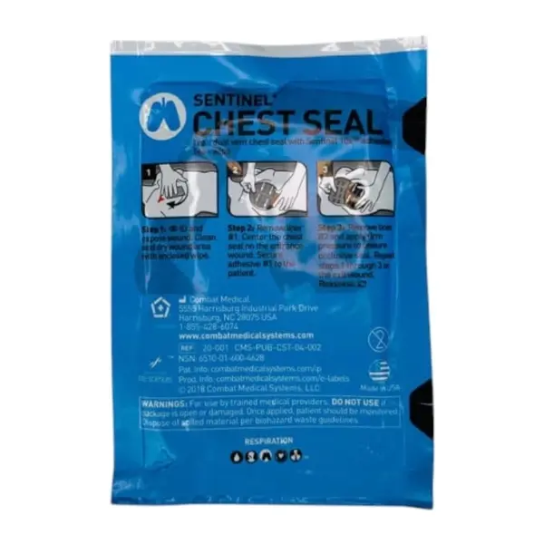 Окклюзионная повязка MARCH Sentinel® Chest Seal Pocket Size