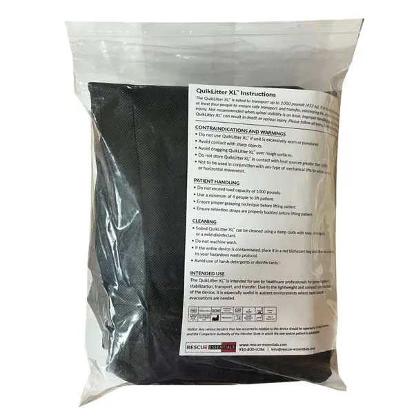 Увеличенные спасательные носилки Rescue Essentials QuikLitter XL (203 см х 102 см)
