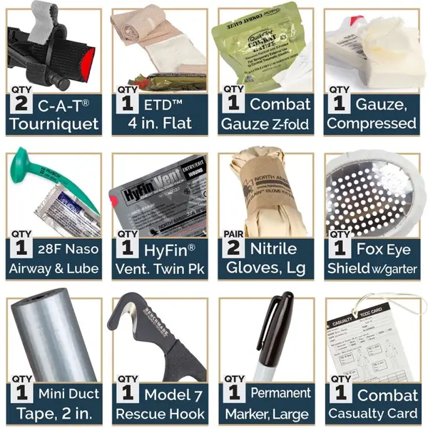 Набор комплектующих для аптечки NAR SIRK 2 IFAK Resupply Kit GEN 2