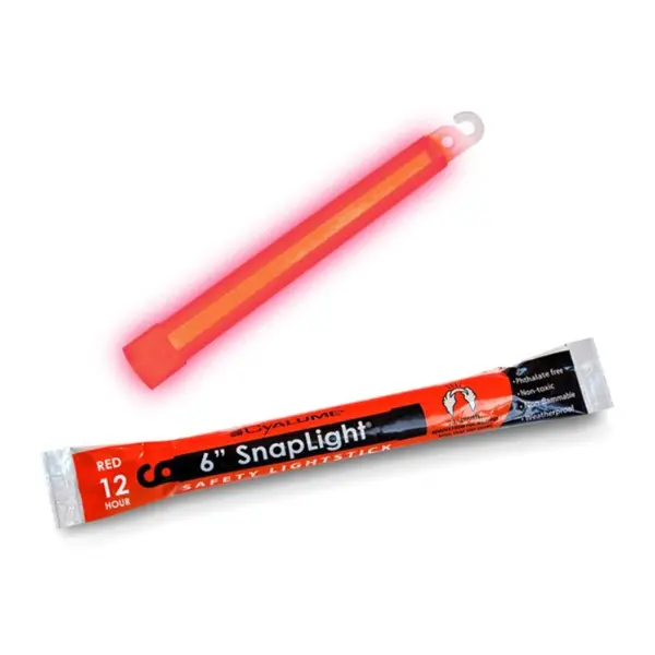 Химический источник света Cyalume SnapLight 6» Red 12 часов