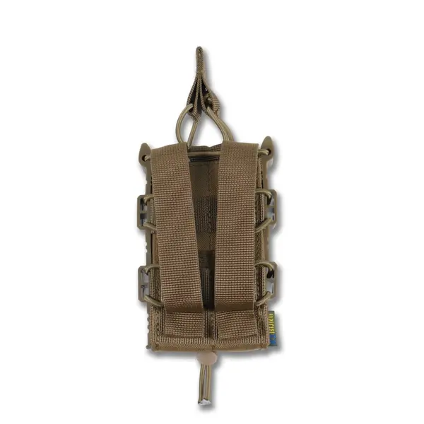 Жорсткий посилений тактичний підсумок Kiborg GU Single Mag Pouch Coyote