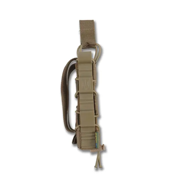 Жорсткий посилений тактичний підсумок Kiborg GU Single Mag Pouch Coyote