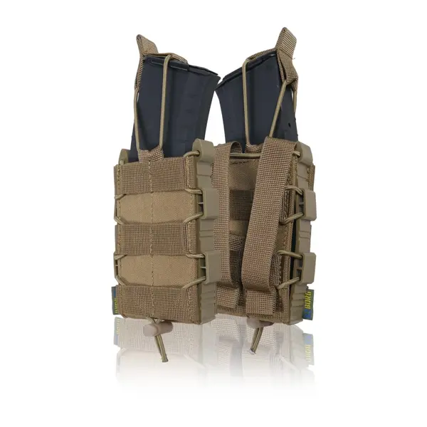 Жорсткий посилений тактичний підсумок Kiborg GU Single Mag Pouch Coyote