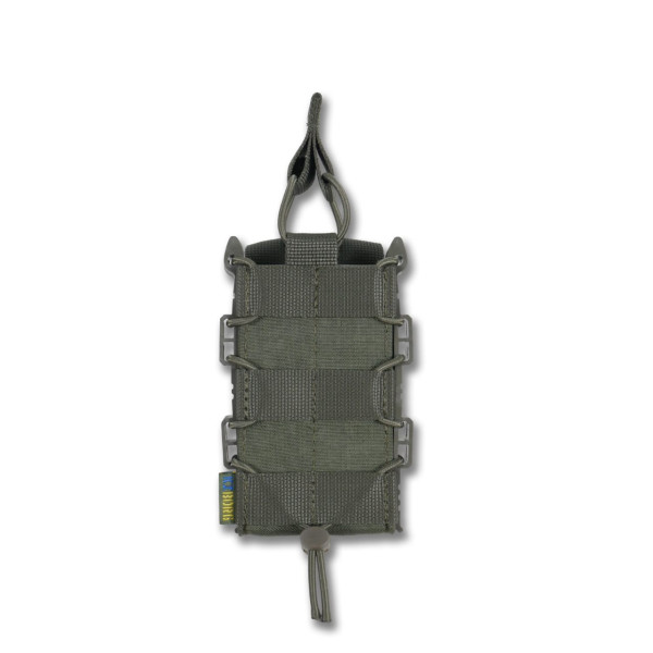 Жорсткий посилений тактичний підсумок Kiborg GU Single Mag Pouch Khaki