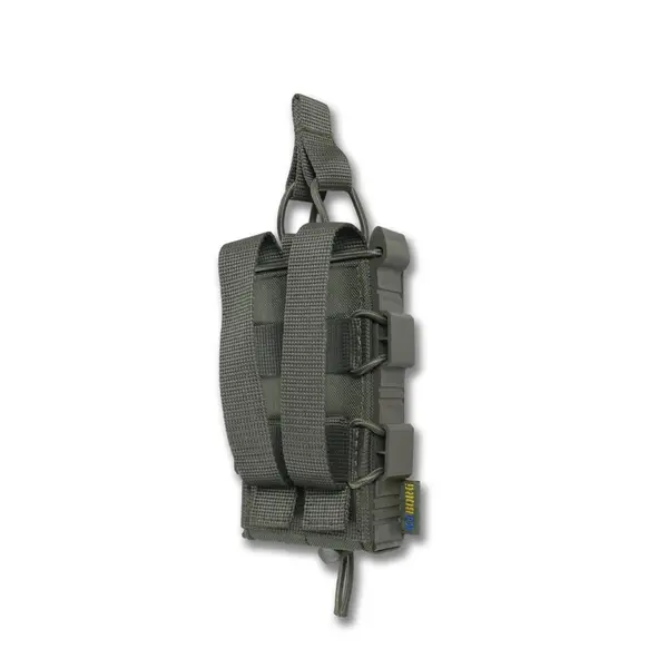 Жорсткий посилений тактичний підсумок Kiborg GU Single Mag Pouch Khaki