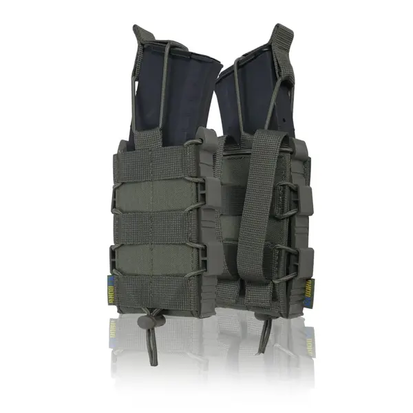 Жорсткий посилений тактичний підсумок Kiborg GU Single Mag Pouch Khaki