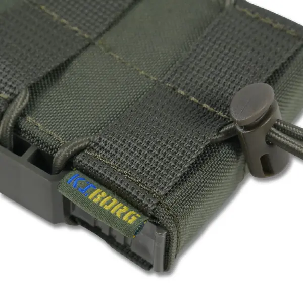 Жорсткий посилений тактичний підсумок Kiborg GU Single Mag Pouch Khaki