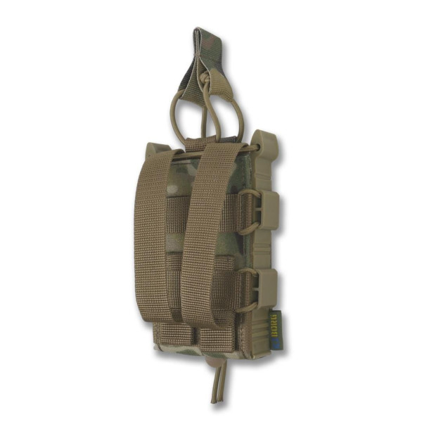 Жорсткий посилений тактичний підсумок Kiborg GU Single Mag Pouch Multicam