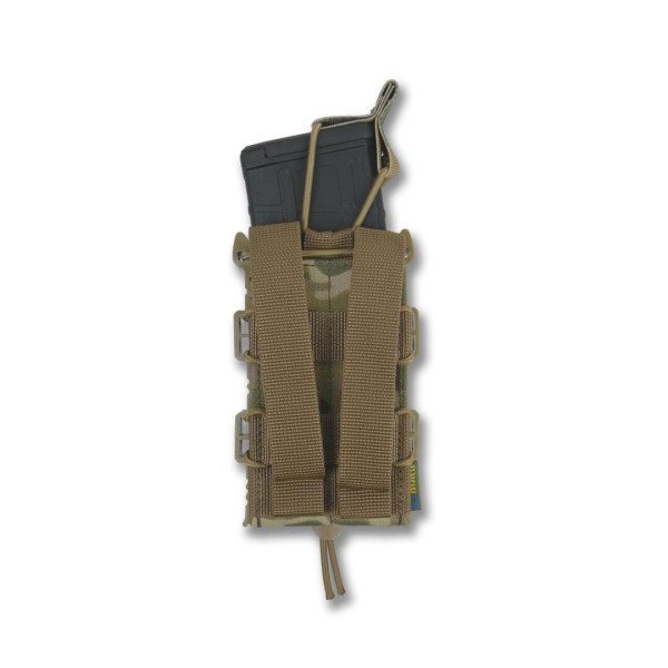 Жорсткий посилений тактичний підсумок Kiborg GU Single Mag Pouch Multicam