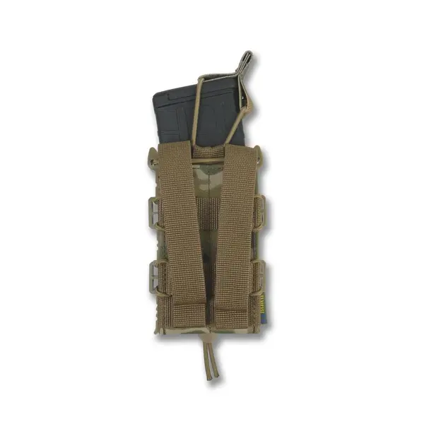 Жорсткий посилений тактичний підсумок Kiborg GU Single Mag Pouch Multicam