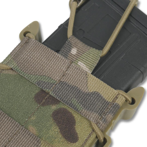 Жорсткий посилений тактичний підсумок Kiborg GU Single Mag Pouch Multicam