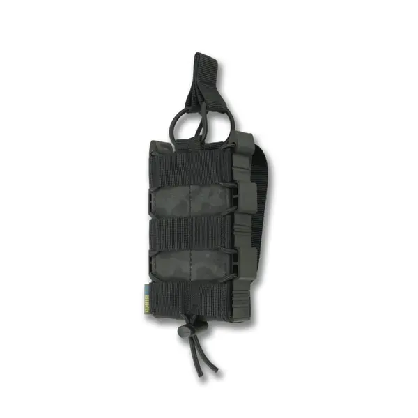 Жорсткий посилений тактичний підсумок Kiborg GU Single Mag Pouch Dark Multicam