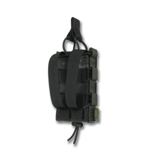 Жорсткий посилений тактичний підсумок Kiborg GU Single Mag Pouch Dark Multicam