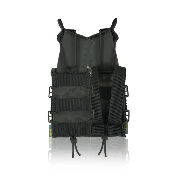 Жорсткий посилений тактичний підсумок Kiborg GU Single Mag Pouch Dark Multicam