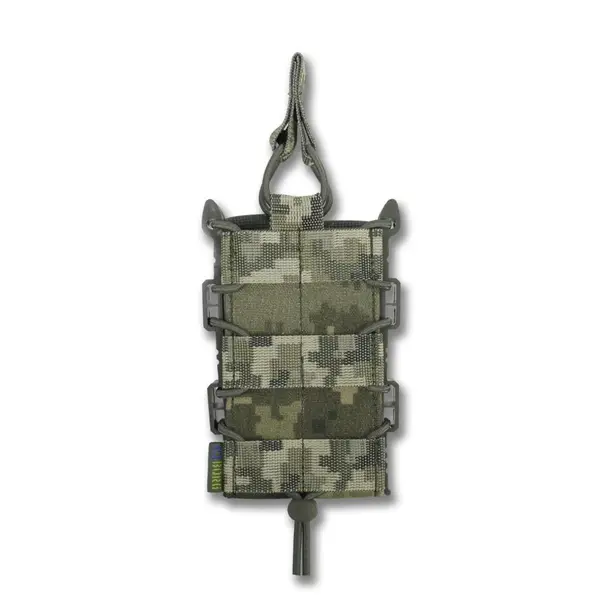 Жорсткий посилений тактичний підсумок Kiborg GU Single Mag Pouch Pixel