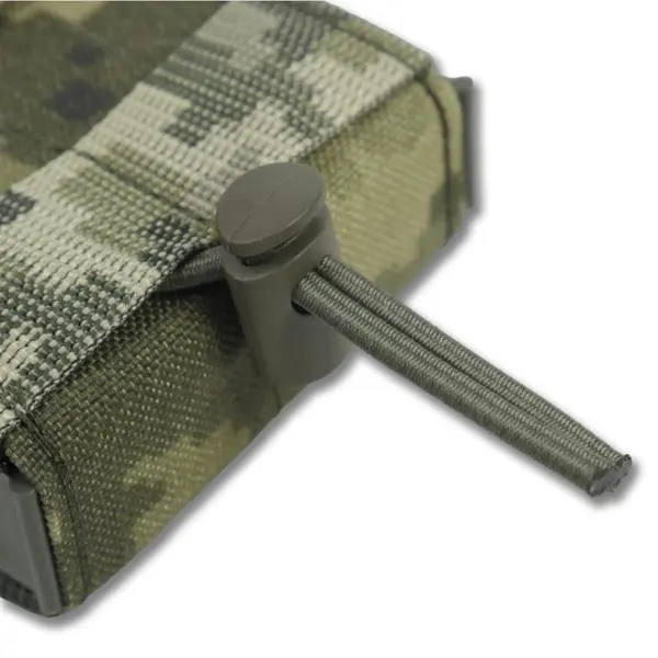 Жорсткий посилений тактичний підсумок Kiborg GU Single Mag Pouch Pixel