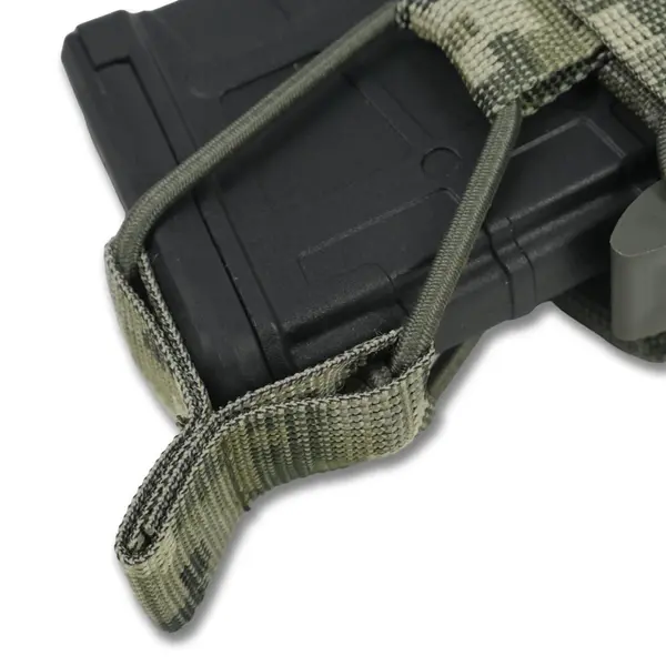 Жорсткий посилений тактичний підсумок Kiborg GU Single Mag Pouch Pixel