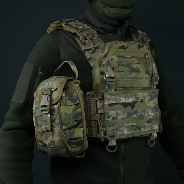Подсумок-аптечка (быстрый сброс) Kiborg GU Cordura Multicam