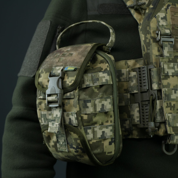 Подсумок-аптечка (быстрый сброс) Kiborg GU Cordura Pixel