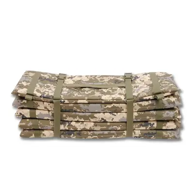 Тактичний розкладний каремат посилений (20мм+стропа) Kiborg К-2 піксель