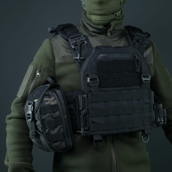 Подсумок-аптечка (быстрый сброс) Kiborg GU Cordura Black Multicam