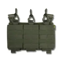 Съемная передняя панель к плитоноске с подсумками под 3 магазина хаки