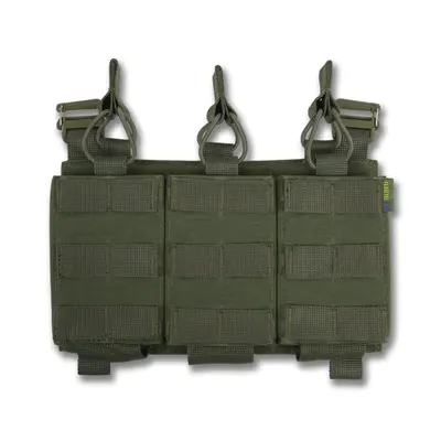 Съемная передняя панель к плитоноске с подсумками под 3 магазина хаки