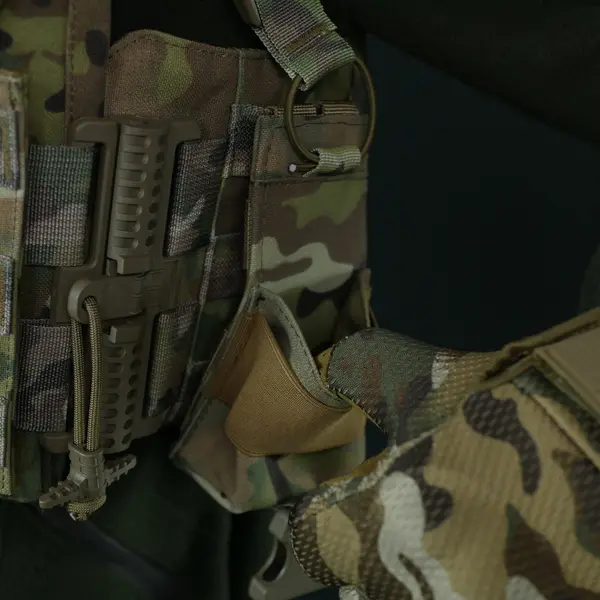 Тактический подсумок под рацию KIBORG GU Single Mag Pouch Мультикам