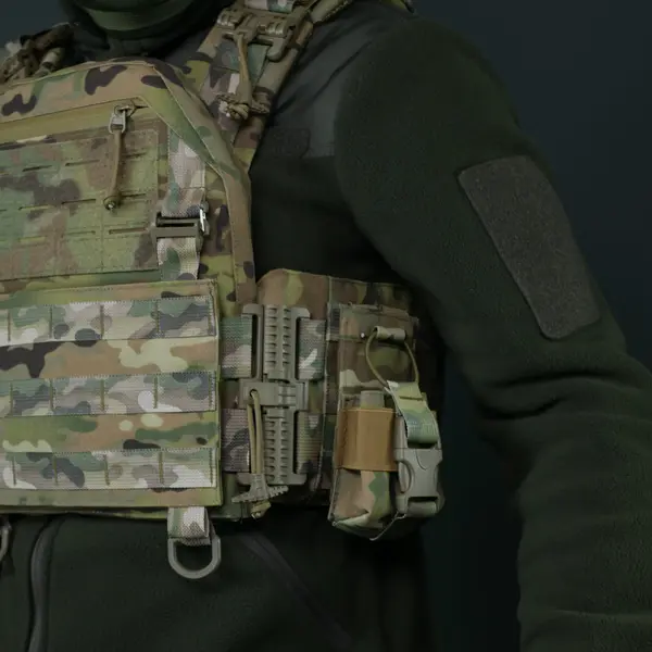 Тактический подсумок под рацию KIBORG GU Single Mag Pouch Мультикам