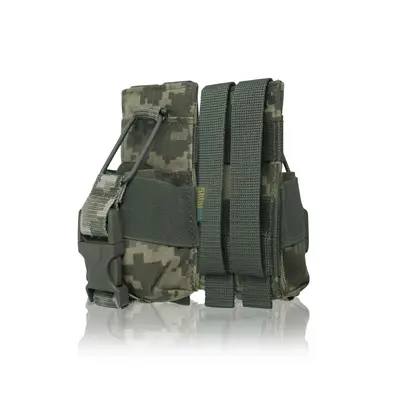 Тактичний підсумок під рацію KIBORG GU Single Mag Pouch Піксель