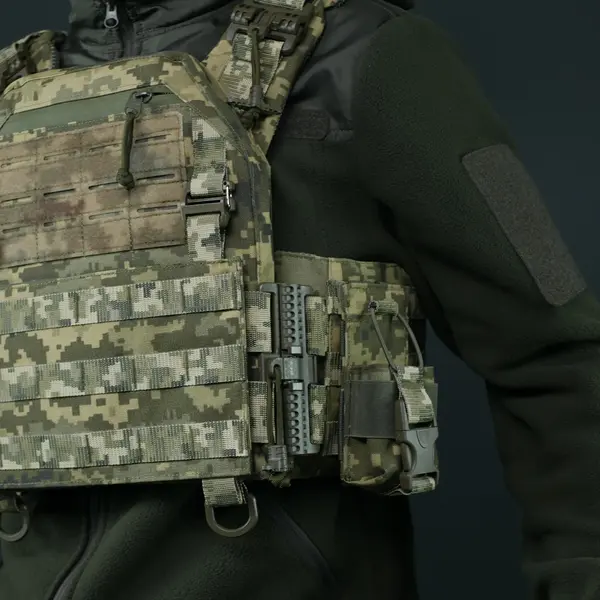 Тактичний підсумок під рацію KIBORG GU Single Mag Pouch Піксель
